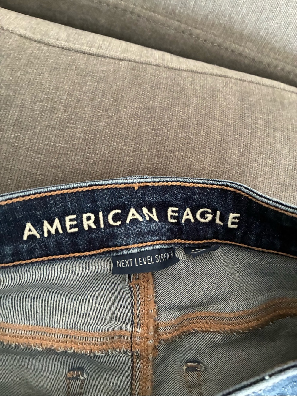 American Eagle Outfitters Dark Blue Skinny Jeans - Picture 2 of 4